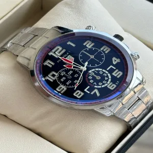 Silver New Mens Boys Casual Fashion Silver Watch