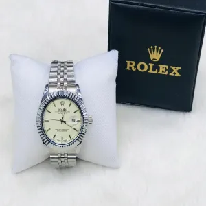 Silver New Mens Boys Casual Simple Gold Watch