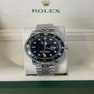 silver New Mens Boys Fashion Rolex Watch