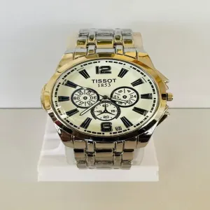 Silver New Mens boys friends gift Casual Watch