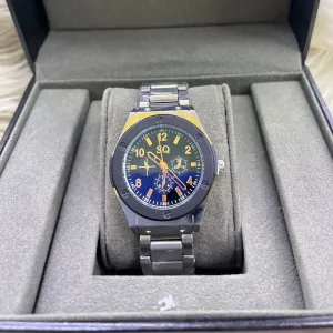 Silver New Mens Casual Black/Silver Watches