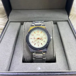 Silver New Mens Casual Black/Silver Watches