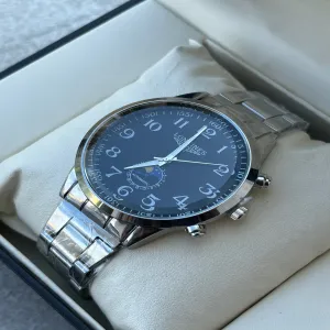 Silver New Mens Casual Silver Watch