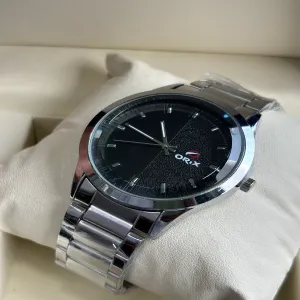 Silver New Mens Casual Wrist Watch