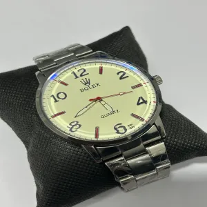 Silver New Mens Fashion Watch For Boys Casual Watch