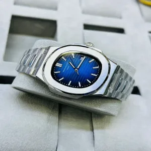 SILVER New Patek Philippe Automatic Mens Fashion Watch
