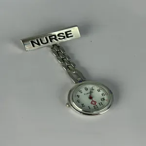 Silver Women Nurse Watch