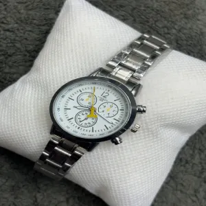 Silver Womens Ladies Girls Casual Watch