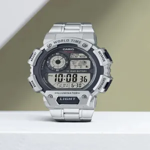 Silver Youth Digital Watch Boys