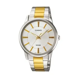 Two Tone Analog Stainless Steel Watch For Men Gift