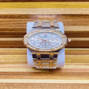 Two Tone AP  Brand Fashion Women Watches Casual Gold Quartz