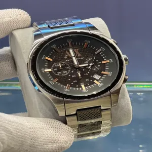 Two Tone Armani Exchange Chronograph Collection Men Watch