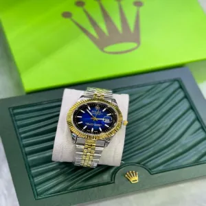 Two Tone Mens And Boys Casual Rolex Watch