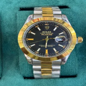 Two Tone Mens Boys Casual Rolex Watch