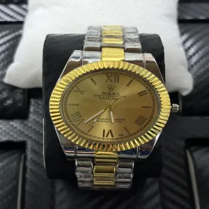 Two Tone Mens Boys Casual Watch