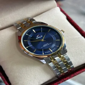 Two Tone Mens Casual Office orix Wristwatch