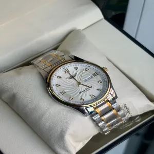 Two Tone Mens Casual Two Tone Wrist Watch