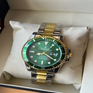 Two Tone New Mens And Boys Casual Fashion Two Tone Rolex Su