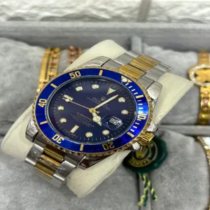 Two Tone New Mens And Boys Casual Rolex Submariner Watch