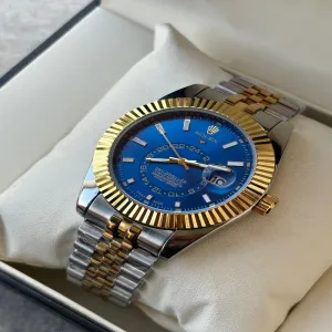 Two Tone New Mens And Boys Casual Rolex Watch