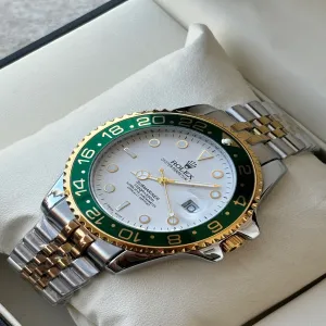 Two Tone New Mens Casual Rolex Submariner Watch