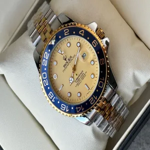 Two Tone New Mens Casual Rolex Submariner Watch