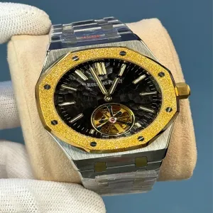 Two Tone New Mens Twotone/silver/Gold Automatic Watch