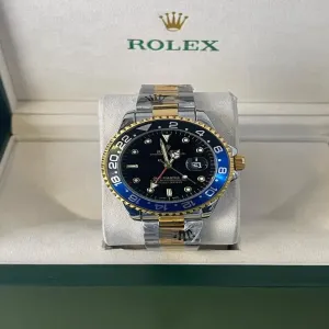 twotone New Boys Casual GMT Master Rolex Watch
