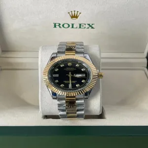 twotone New Mens Boys Casual Rolex  Watch