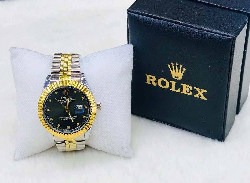 Two Tone Mens And Boys Casual Rolex Gold /Twotone/Silver Wa