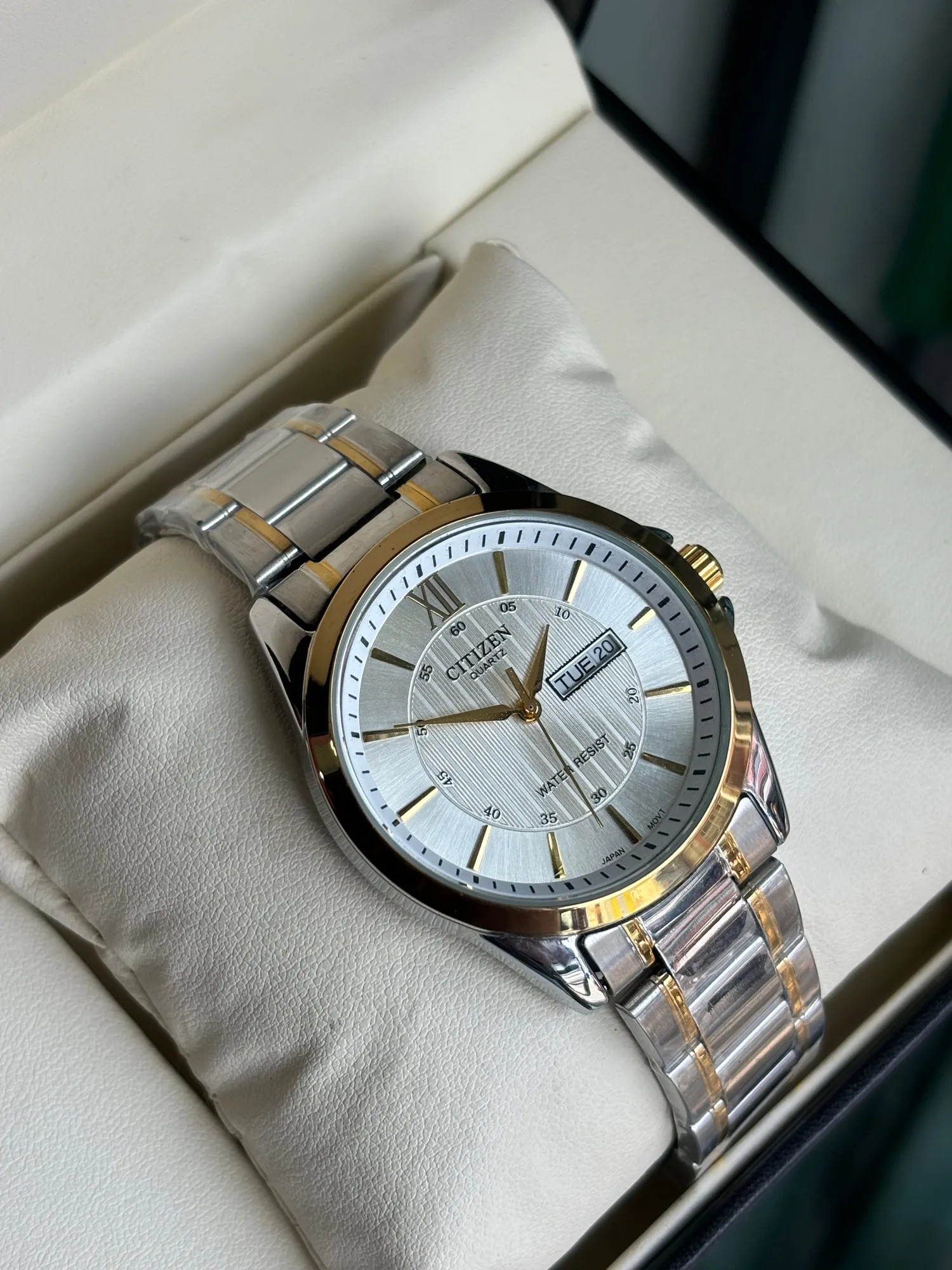 Two Tone Mens Casual Simple Citizen Two Tone Watch