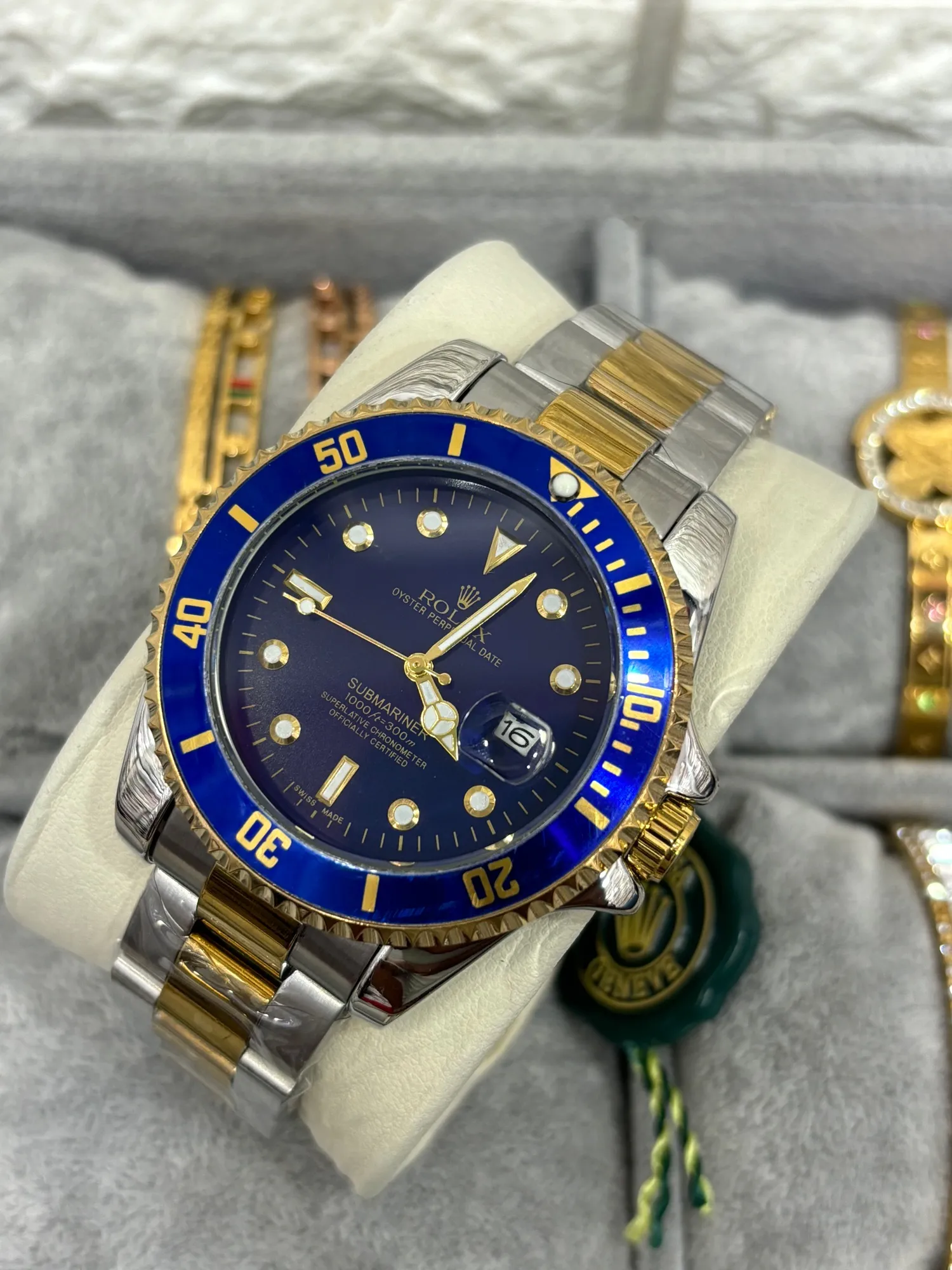 Two Tone New Mens And Boys Casual Rolex Submariner Watch