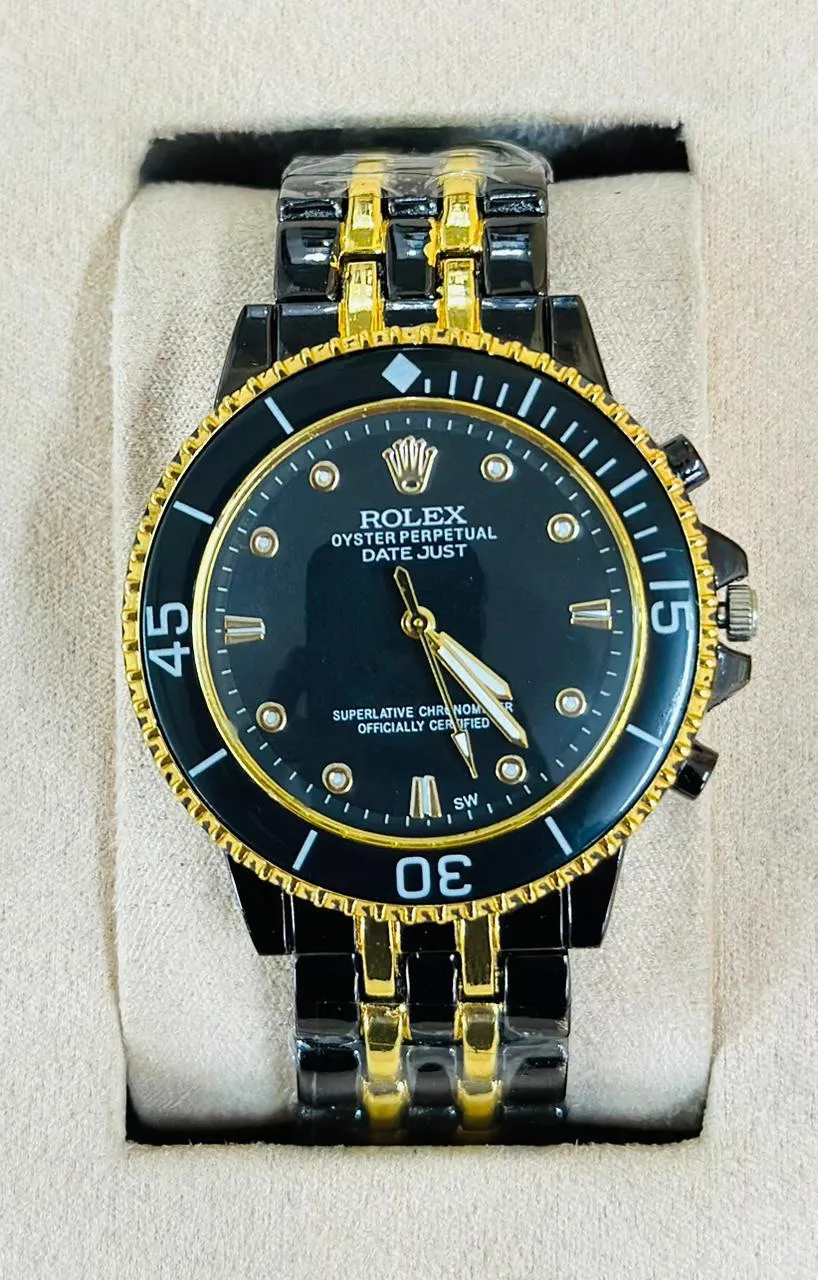 Two Tone New Mens And Boys Casual Rolex Watch