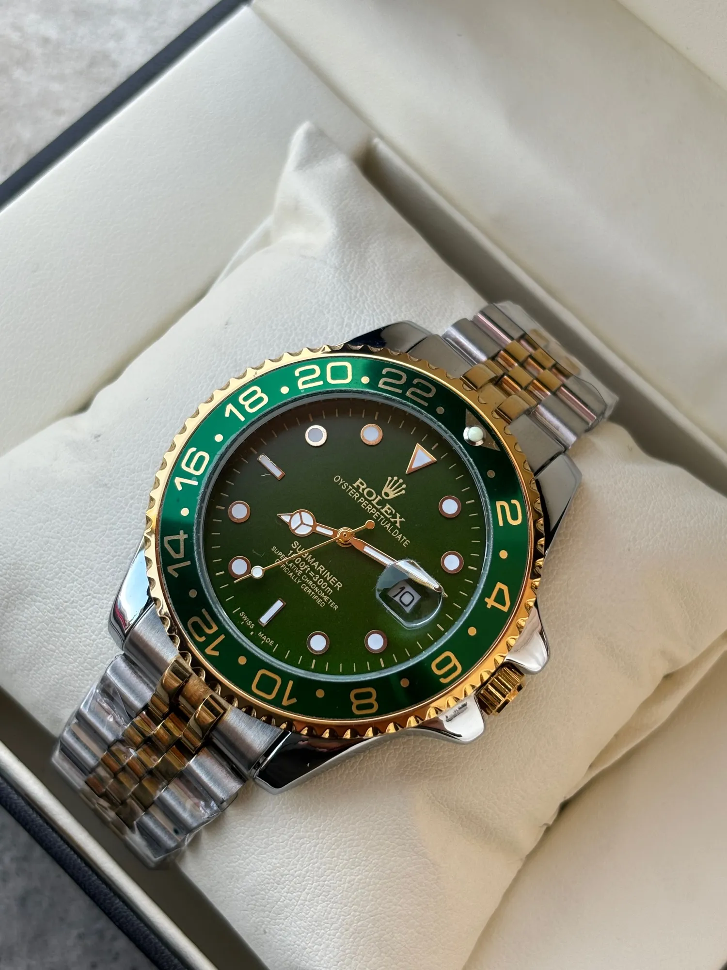 Two Tone New Mens Fashion Rolex Watch