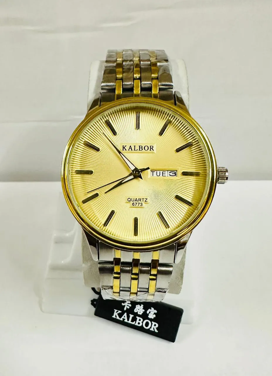Two Tone New Simple Mens Wrist Casual Watch