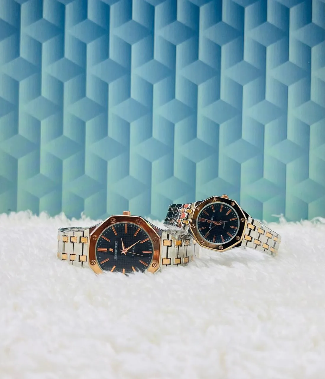 Two Tone New WOMENS AND BOYS CASUAL COUPLE WATCH