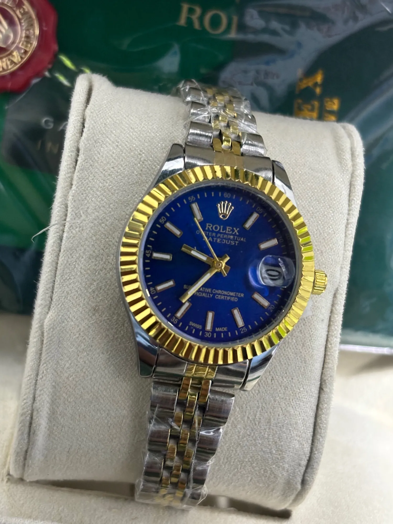 Two Tone New Womens Ladies Casual Fashion Business Watch