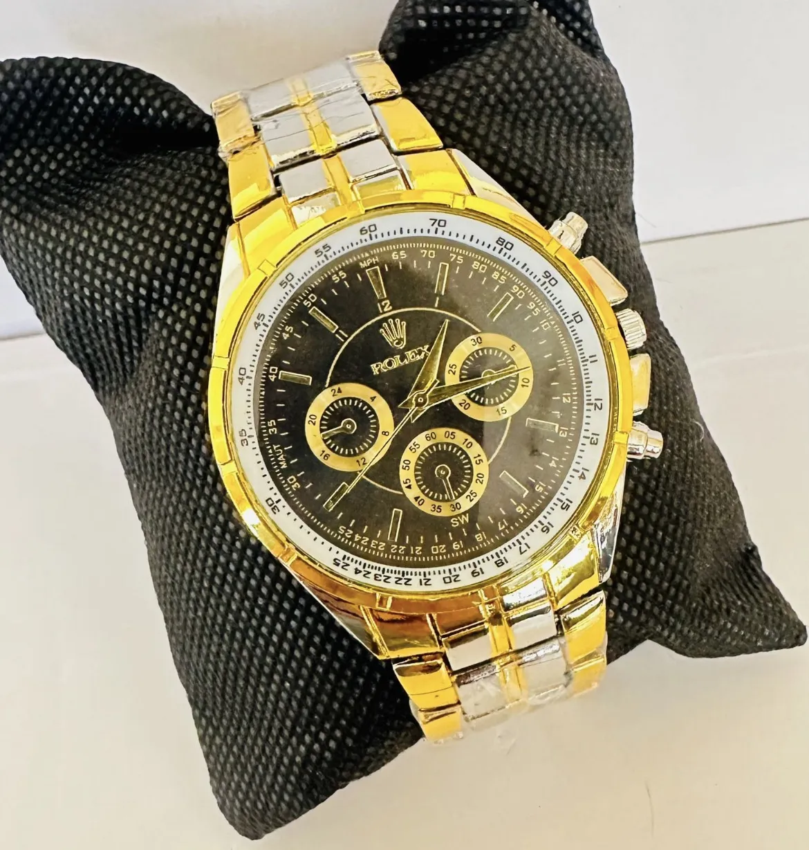 Two Tone Rolex Casual Boys Watch