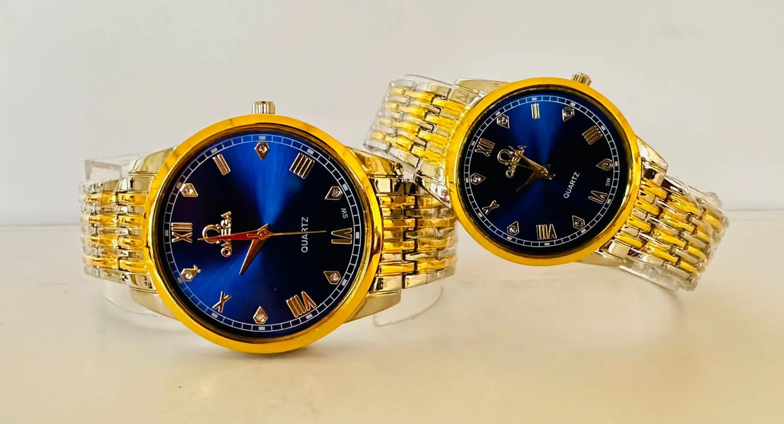 TWOTONE Mens Women Casual couple watch