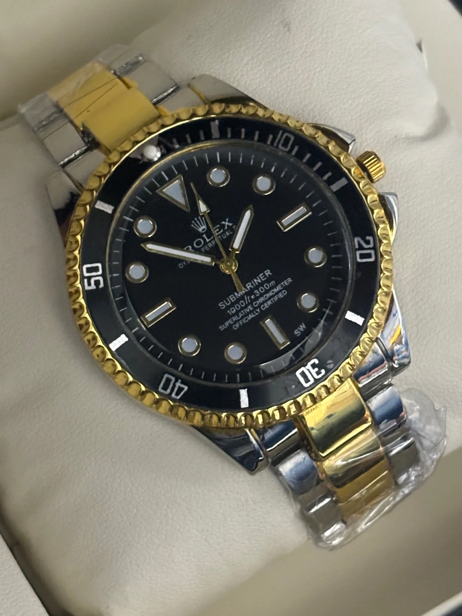 TWOTONE New Mens Casual Twotone Watch