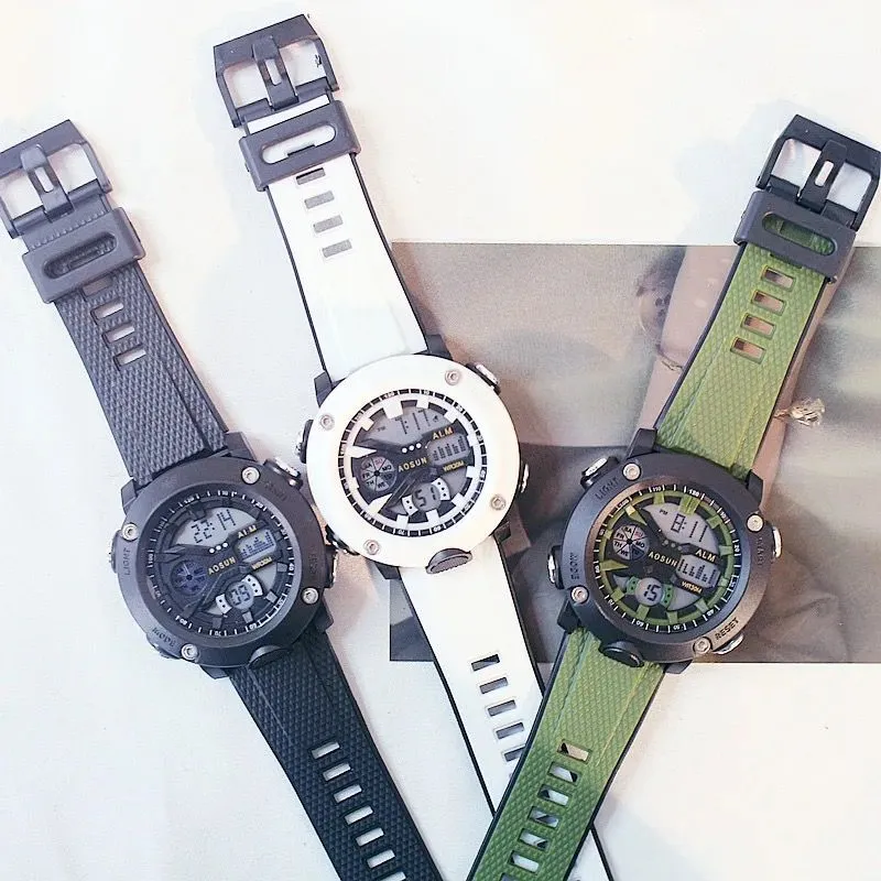 White New Digital Boys Watch