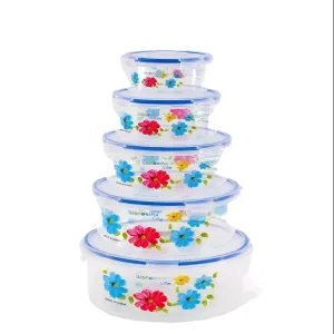 Buy Blue Protect Fresh Box Food Container 5 Pcs Set Home Food Po