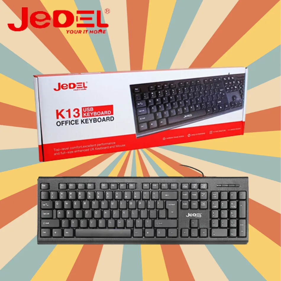 Original Jedel K13 English Keyboard With 6 Months Warranty - image 2