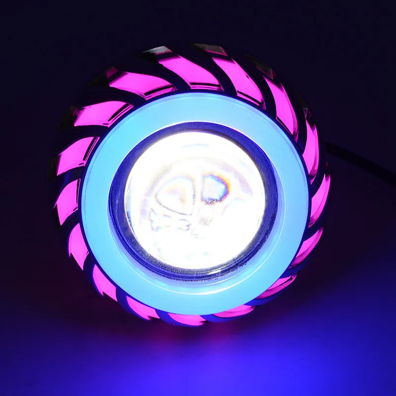 New Tecno 12V Motorcycle Head Light Lamp Projector Lens With - image 2