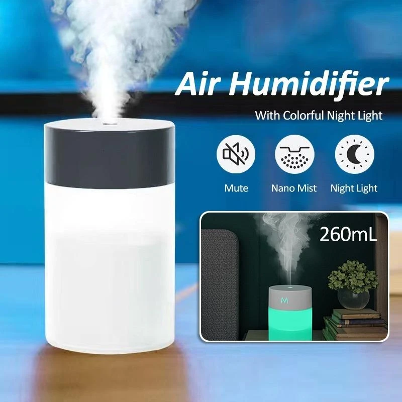 Generic 260ml Ultrasonic Aroma Air Humidifier Diffuser