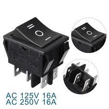 6 pin ON/OFF/ON Push type Switch (Large) - image 3
