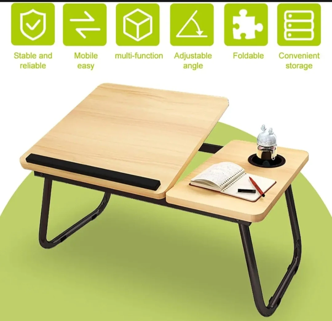Adjustable Laptop Table for Bed Sofa Portable - image 3