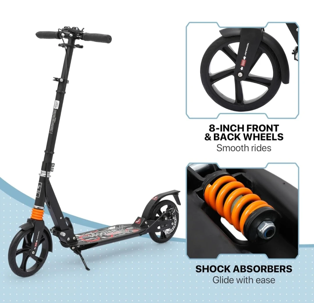 Adult Mobility Scooter Big Wheel Double Shock Two-wheel - image 4