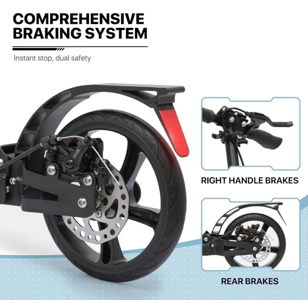 Adult Mobility Scooter Big Wheel Double Shock Two-wheel - image 5