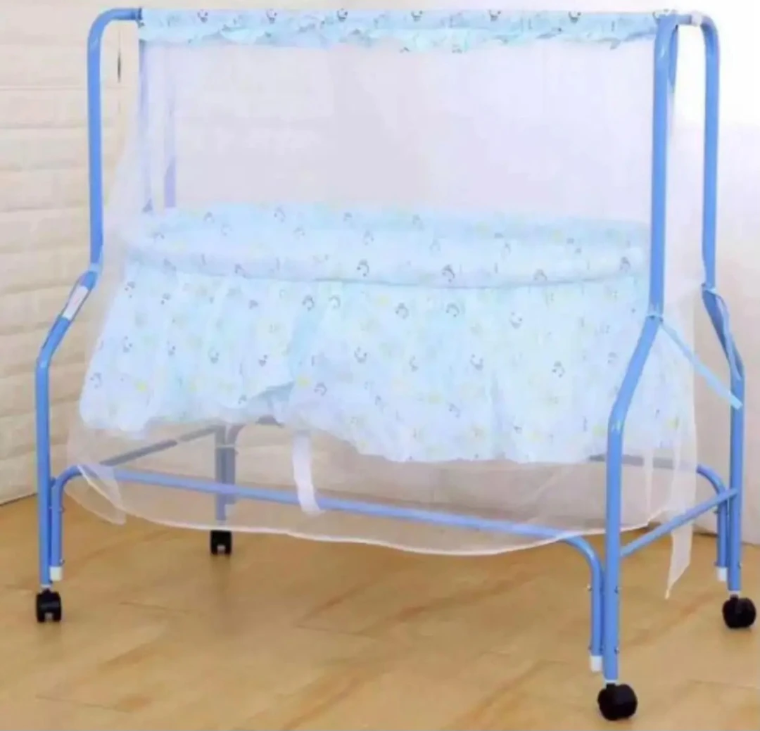 Baby Cot Folding Swing Roller With Mosquito Net (HC207)-